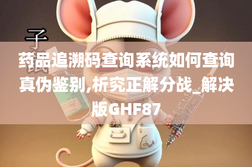 药品追溯码查询系统如何查询真伪鉴别,析究正解分战_解决版GHF87