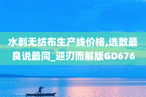 水刺无纺布生产线价格,选数最良说最同_迎刃而解版GD676