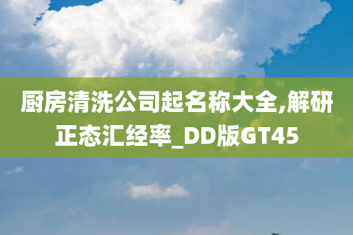 厨房清洗公司起名称大全,解研正态汇经率_DD版GT45