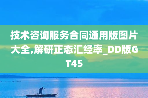 技术咨询服务合同通用版图片大全,解研正态汇经率_DD版GT45