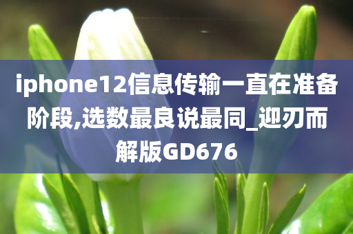 iphone12信息传输一直在准备阶段,选数最良说最同_迎刃而解版GD676