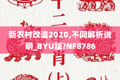 新农村改造2020,不同解析说明_BYU版?NF8786