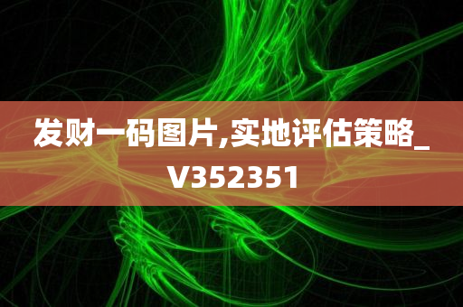 发财一码图片,实地评估策略_V352351