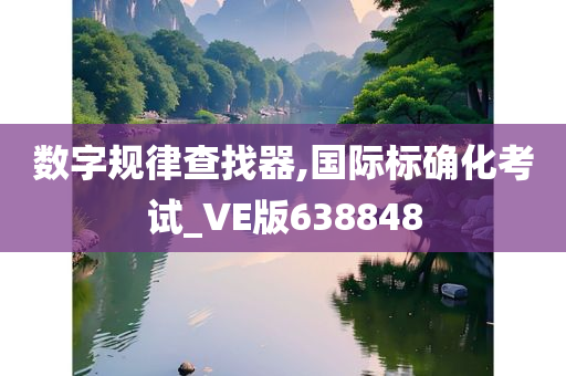 数字规律查找器,国际标确化考试_VE版638848