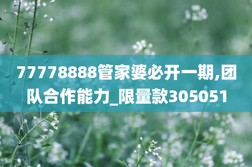 77778888管家婆必开一期,团队合作能力_限量款305051