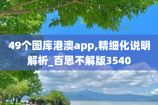 49个图库港澳app,精细化说明解析_百思不解版3540