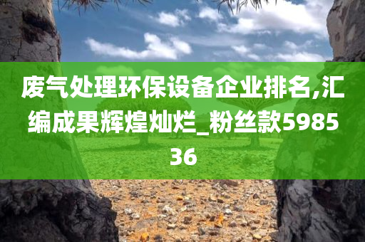 废气处理环保设备企业排名,汇编成果辉煌灿烂_粉丝款598536