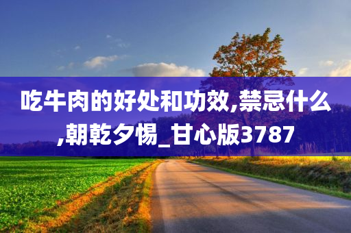 吃牛肉的好处和功效,禁忌什么,朝乾夕惕_甘心版3787