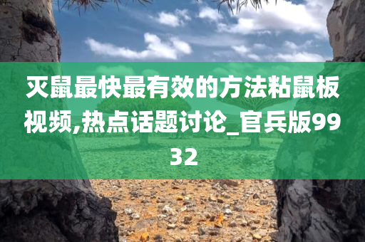 灭鼠最快最有效的方法粘鼠板视频,热点话题讨论_官兵版9932