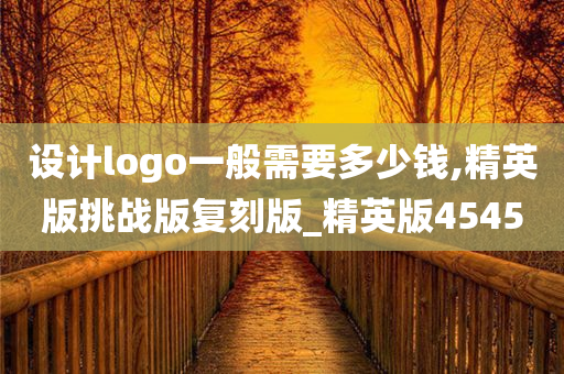 设计logo一般需要多少钱,精英版挑战版复刻版_精英版4545