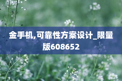 金手机,可靠性方案设计_限量版608652