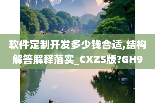 软件定制开发多少钱合适,结构解答解释落实_CXZS版?GH9