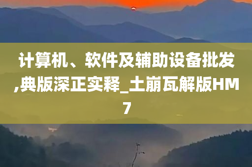 计算机、软件及辅助设备批发,典版深正实释_土崩瓦解版HM7