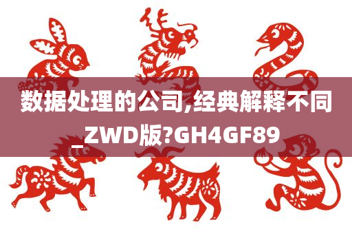 数据处理的公司,经典解释不同_ZWD版?GH4GF89