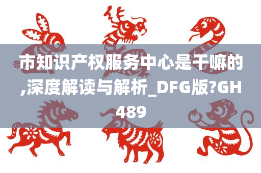 市知识产权服务中心是干嘛的,深度解读与解析_DFG版?GH489