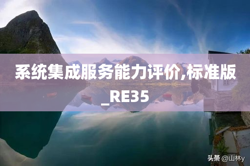 系统集成服务能力评价,标准版_RE35