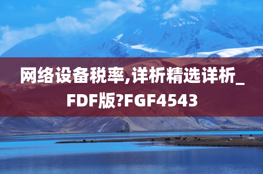 网络设备税率,详析精选详析_FDF版?FGF4543