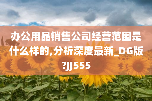 办公用品销售公司经营范围是什么样的,分析深度最新_DG版?JJ555