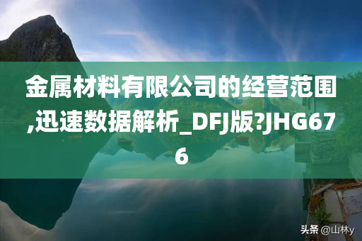 金属材料有限公司的经营范围,迅速数据解析_DFJ版?JHG676